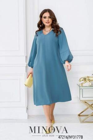 Сукня №3177B-Блакитний Сукня №3177B-Блакитний