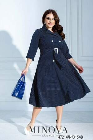 Сукня №3154B-Темно-Синій Сукня №3154B-Темно-Синій