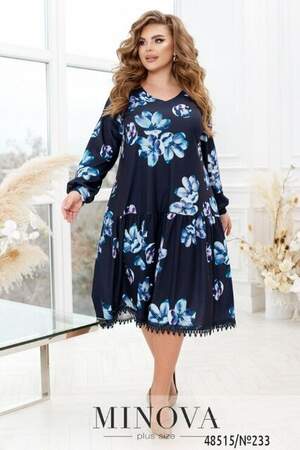 Сукня №233-Синій Сукня №233-Синій