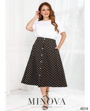 Костюм №2284-Чорний-Білий Костюм №2284-Чорний-Білий