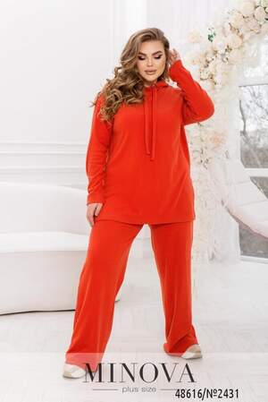 Костюм №2431-Морквяний Костюм №2431-Морквяний