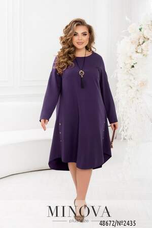 Сукня №2435-Фіолетовий Сукня №2435-Фіолетовий