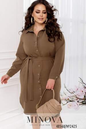 Сукня №2425-Коричневий Сукня №2425-Коричневий