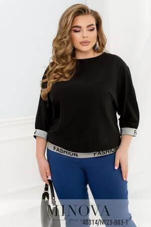 Блуза №23-003-1-Чорний Блуза №23-003-1-Чорний