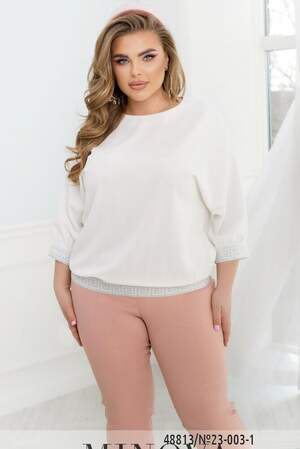 Блуза №23-003-1-Молочний Блуза №23-003-1-Молочний