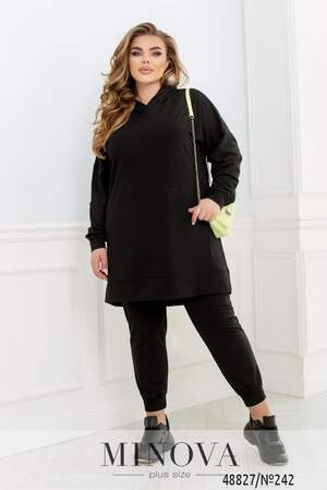 Спортивний Костюм №242-Чорний