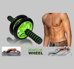Гимнастическое спортивное фитнес колесо Double wheel Abs health abdomen round | Тренажер-ролик для мышц Гимнастическое спортивное фитнес колесо Double wheel Abs health abdomen round | Тренажер-ролик для мышц