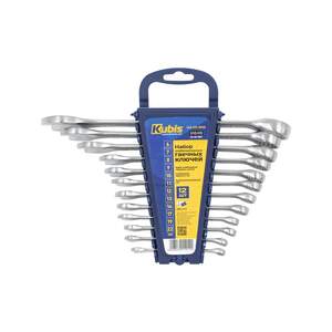 Набор комбинированных гаечных ключей 12 шт. (6-14,17,19,22 мм) 31CrV3, DIN 3113