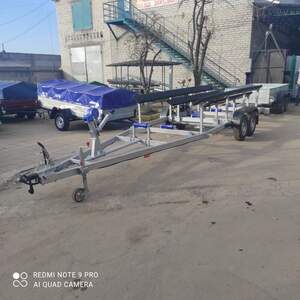 Прицеп под яхту двухосный с тормозами