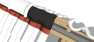 Стрічка конькова GEO-Vent 230 мм×5м ( Конькова вентиляційна стрічка )