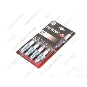 Свечи зажигания газовые 2101-2110, 2121 SILVER с резистором (8 кл) 21 (к-кт 4 шт) BRISK