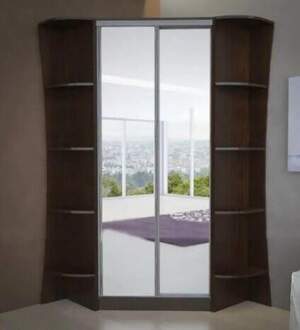 Шафа-купе кутова Д-2 (+2 фігурні кутові закінчення)