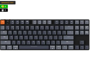 Клавіатура Keychron K1SE 87 Key Gateron Blue White Led WL UA Black (K1SEG2_KEYCHRON)