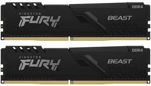 ОЗУ Kingston DDR4 16GB (2x8GB) 3200Mhz FURY Beast Black (KF432C16BBK2/16)