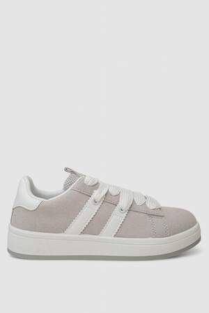 Кросівки жіночі замша, колір сіро-білий, 248RJH800-9