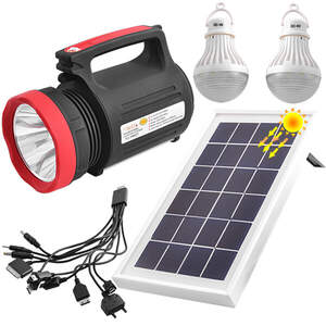 Ліхтар переносний Luxury 1902 T, 5W+22SM, 2 лампи 3W, power bank, вбудований акумулятор, сонячна бат