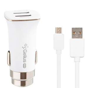 Зарядний пристрій Gelius Pro Apollo 2USB 15W + кабель microUSB 1м (3.1A) White Зарядний пристрій Gelius Pro Apollo 2USB 15W + кабель microUSB 1м (3.1A) White
