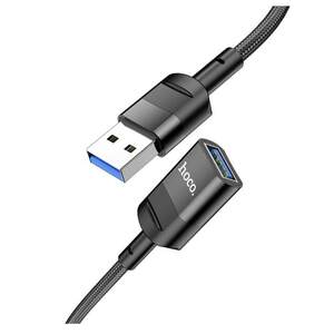Кабель Hoco подовжувач USB тато-мама (USB3.0 AM-AF) 1,2 метра 5Гбіт/с Black (U107_usbA) Кабель Hoco подовжувач USB тато-мама (USB3.0 AM-AF) 1,2 метра 5Гбіт/с Black (U107_usbA)