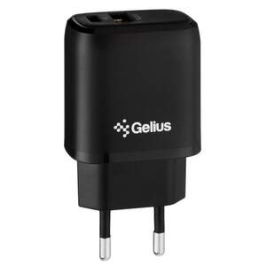 Мережевий зарядний пристрій Gelius X-Duo GP-HC014 USB+Type-C QC3.0/PD20W Black Мережевий зарядний пристрій Gelius X-Duo GP-HC014 USB+Type-C QC3.0/PD20W Black