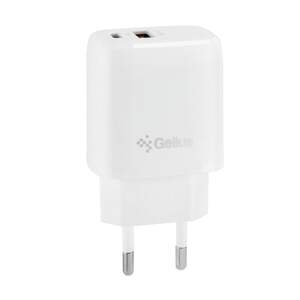 Мережевий зарядний пристрій Gelius X-Duo GP-HC014 USB+Type-C QC3.0/PD20W White Мережевий зарядний пристрій Gelius X-Duo GP-HC014 USB+Type-C QC3.0/PD20W White