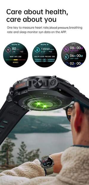 MELANDA 1.39 Inch HD Bluetooth Call Smart Watch Men Sports Fitness Tracker Heart Monitor 400mAh Smartwatch For Android IOS K56 MELANDA 1.39 Inch HD Bluetooth Call Smart Watch Men Sports Fitness Tracker Heart Monitor 400mAh Smartwatch For Android IOS K56