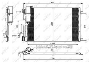 Радиатор кондиционера NRF 35974 Nissan QASHQAI j10 (2006-2013) 92100JD50A Радиатор кондиционера NRF 35974 Nissan QASHQAI j10 (2006-2013) 92100JD50A