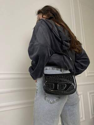 Женская сумка из эко-кожи Diesel молодежная, брендовая сумка через плечо Женская сумка из эко-кожи Diesel молодежная, брендовая сумка через плечо