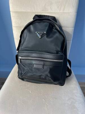 Женский рюкзак текстильный Prada backpack молодежный, брендовый рюкзак Женский рюкзак текстильный Prada backpack молодежный, брендовый рюкзак