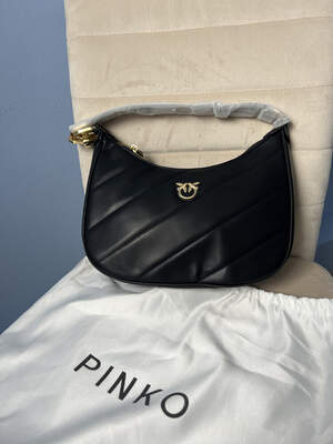 Женская сумка из эко-кожи Pinko Lady black Пинко молодежная, брендовая сумка маленькая через плечо Женская сумка из эко-кожи Pinko Lady black Пинко молодежная, брендовая сумка маленькая через плечо