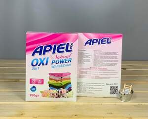 Кисневий відбілювач Apiel Oxi Power для білого та кольорового - 950 гр.