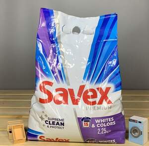 Спучий порошок в пакеті Savex Premium White & Color - 2,25 кг.