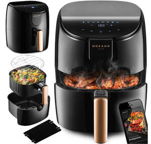 Аэрофритюрница Mozano Active Fryer AGD/FRY/01 1500 Вт 4 л Silver