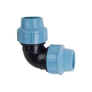 Коліно ПНД затискне 25х25 Коліно ПНД затискне 25х25