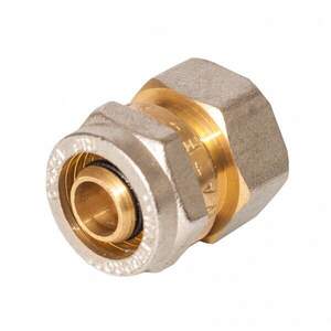 Муфта для металопластикової труби з внутрішнім різьбленням 16х1/2 Муфта для металопластикової труби з внутрішнім різьбленням 16х1/2