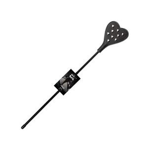 Стек з металевими гвинтами Art of Sex - BDSM Heart, екокожа, колір чорний