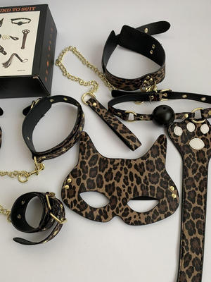 Бандаж БДСМ набір домінування(підкорення) Леопард