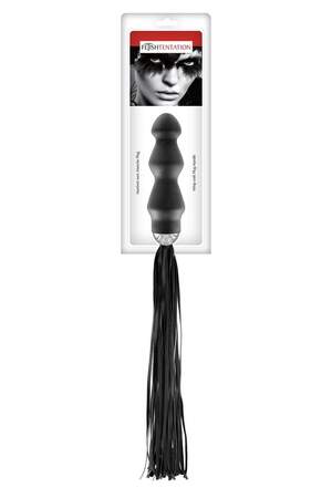 Флогер з ручкою - анальним плагом Fetish Tentation Whip with Plug Handle