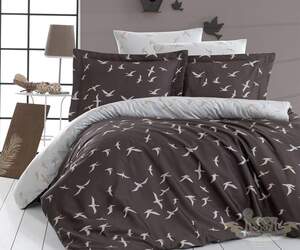 Постільна білизна із сатину First Choice Liberta Kahve