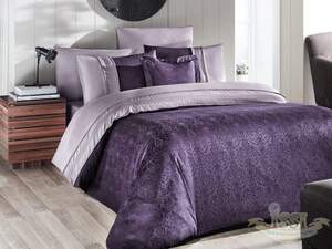 Однотонна постільна білизна First Choice London Mor