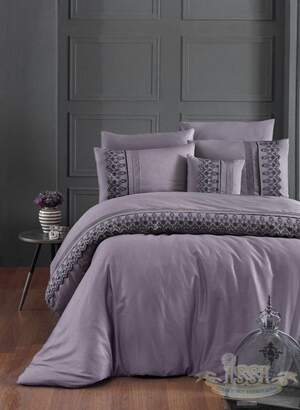 Однотонна постільна білизна First Choice Mona Leylak