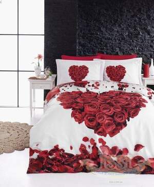 Постільна білизна сатин First Choice Valentine