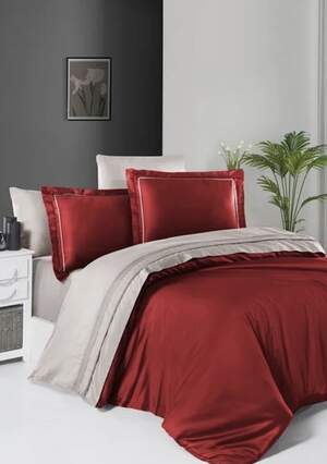 Постільна білизна First Choice Deluxe Satin Serenity Red & Sand Постільна білизна First Choice Deluxe Satin Serenity Red & Sand