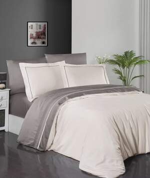 Постільна білизна First Choice Deluxe Satin Serenity Ivory & Mink Постільна білизна First Choice Deluxe Satin Serenity Ivory & Mink