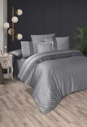 Однотонна сатинова постільна білизна First Choice