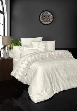 Однотонна сатинова постільна білизна First Choice