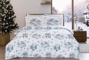 Постільна білизна сатин TIVOLYO HOME Christmas євро розмір