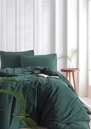 Полуторна постільна білизна LIMASSO Dark Green Полуторна постільна білизна LIMASSO Dark Green