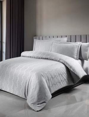 Постільна білизна з сатину First Choice Norel grey Постільна білизна з сатину First Choice Norel grey