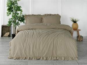 Полуторна постільна білизна LIMASSO Oxford Tan