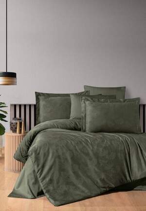 Постільна білизна із сатину First Choice Nichol Dark Green
